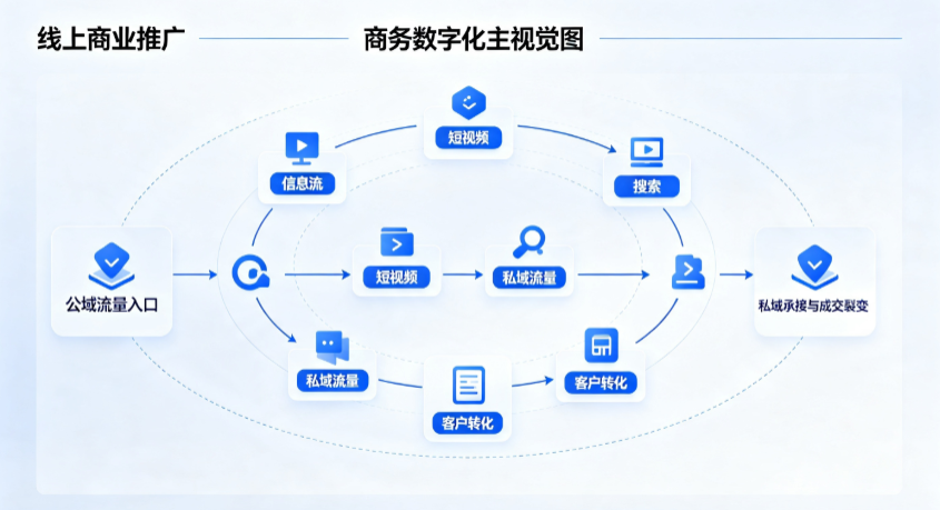 五河县线上商业推广怎么做？全域流量闭环搭建与低成本转化实战指南